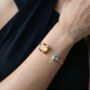 Shikaku Square Stones Open Bangle, thumbnail 2 of 4