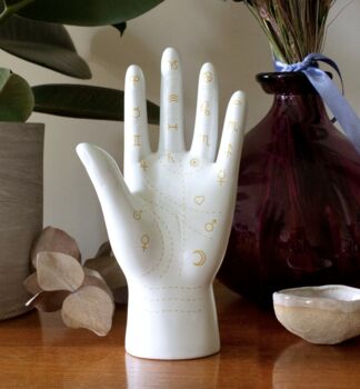 Ceramic Palmistry Jewellery Holder, 2 of 3