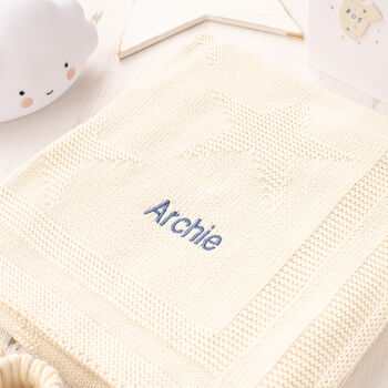 Personalised Little Star Unisex Baby Blanket, 9 of 12