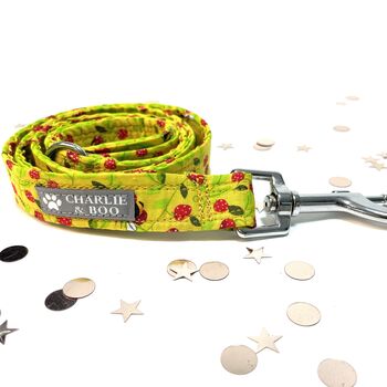Yellow Bee And Strawberry Dog Collar And Lead, 5 of 8