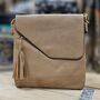 Cross Body Bag With Tassel In Khaki, thumbnail 1 of 2