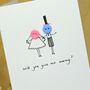 Personalised 'Button Wedding' Handmade Card, thumbnail 11 of 12