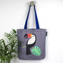 Tropical Toucan Bird Tote Bag, thumbnail 6 of 10