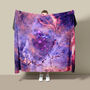 Galaxy Fleece Blanket Rosette Nebula Pink, thumbnail 1 of 10