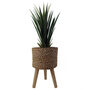 Woven Effect Composite Planter With Stand, thumbnail 3 of 6