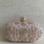 Pink Raw Silk Oval Clutch Bag, thumbnail 5 of 10