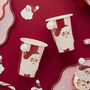Vintage Santa Paper Cups Pack Of Eight, thumbnail 3 of 5