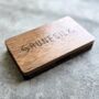 Personalised Walnut Business Card Holder, thumbnail 5 of 5