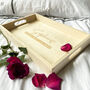 Personalised Wooden Breakfast In Bed Tray, thumbnail 3 of 3