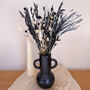 Black And White Dried Flowers With Vase; Modern Home Decor, thumbnail 2 of 5