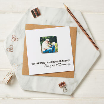 Personalised Father's Day Photo Magnet Card, 4 of 7