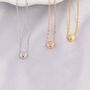 Tiny Dot Pendant Necklace In Sterling Silver, thumbnail 8 of 12
