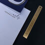 Gold Brass Metal Ruler With Tassel, thumbnail 1 of 5