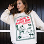 Have A Slice Day Women’s Pizza Sweatshirt, thumbnail 1 of 3