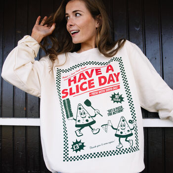 Have A Slice Day Pizza Sweatshirt, 2 of 3