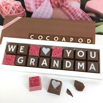 Personalised I Love My Granny Chocolate Gift, 5 of 7