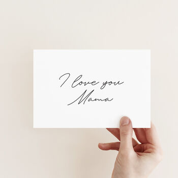 I Love You Mum, Simple Mother's Day Card, 8 of 11