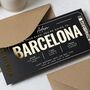 Personalised Gold Foil Barcelona Voucher, thumbnail 4 of 9