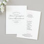 Olivia Wedding Order Of The Day Program Cards, thumbnail 2 of 2