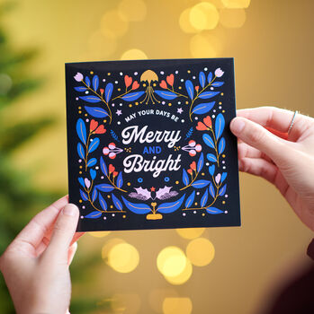 Set Of Six Positive Christmas Greetings Cards, 6 of 8