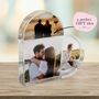 Personalised Family Photo Acrylic Heart Plaque, thumbnail 5 of 8