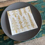 Gold Christmas Tree Luncheon Napkins Set Of 20, thumbnail 1 of 5