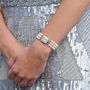 Art Deco Inspired Three String Pearl Bracelet, thumbnail 1 of 7