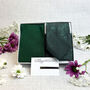 Dark Green Woodland Leaves Wedding Tie Set, thumbnail 1 of 4