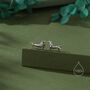 Sterling Silver Sausage Dog Stud Earrings, thumbnail 1 of 12