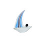 Blue Glass Sailing Boat Ornament In Gift Box, thumbnail 2 of 3