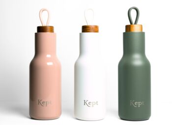 Kept Sandstone Reusable Stainless Steel Water Bottle, 5 of 6