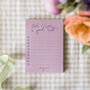 'Ooh I Love A Good List' Pink Notepad, thumbnail 1 of 2