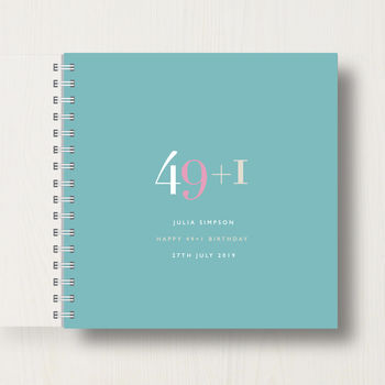 Personalised 50th Birthday Memory Book/Album, 10 of 12