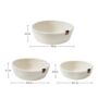 Pack Of Three White Small Woven Storage Basket, thumbnail 2 of 4