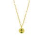 Peridot Birthstone Orb Necklace, thumbnail 2 of 4