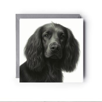 Spaniel Dog Hand Drawn Greeting Card, 5 of 5
