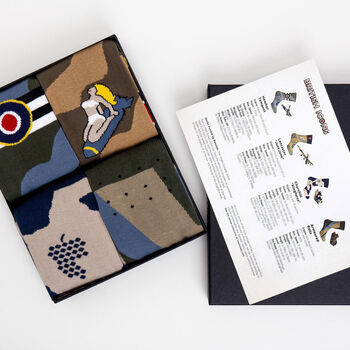 Wwii British Icons Pack Of Gift Socks, 3 of 11
