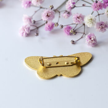 Moth Enamel Lapel Brooch, 6 of 11