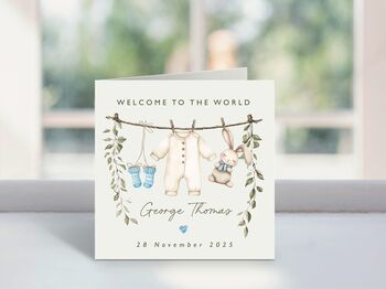 Welcome To The World New Baby Girl Card, 2 of 2