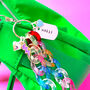 Personalised Bag Charm With Rainbow Links, thumbnail 9 of 9