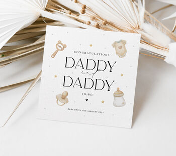 Personalised Mummy And Daddy To Be Card, 3 of 3