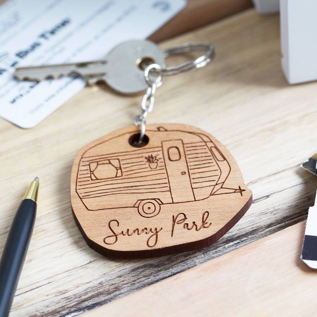 Personalised Wooden House Keyring By Lisa Angel | notonthehighstreet.com