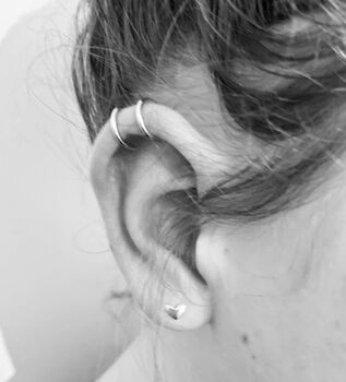 Silver Ear Cuff | Plain Silver Ear Cuff, 4 of 12