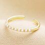Adjustable Pearl Band Ring In Gold, thumbnail 2 of 4