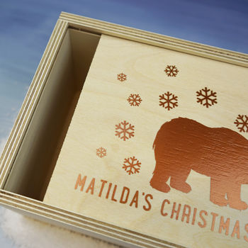 Personalised Polar Bear Christmas Eve Box, 2 of 4