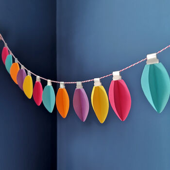 Christmas Lights Garland Craft Kit, 10 of 12