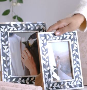 Mother Of Pearl Handmade Photo Frame, 4 of 5