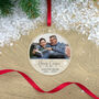Personalised Circular Memorial Forever Loved Acrylic Hanging Decoration Bauble, thumbnail 1 of 2