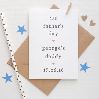 Personalised '1st Father's Day' Card, 5 of 5