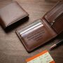Gifts For Men Personalised Leather Wallet For Him, thumbnail 1 of 10